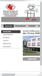 Mobile Screenshot of feroment.de